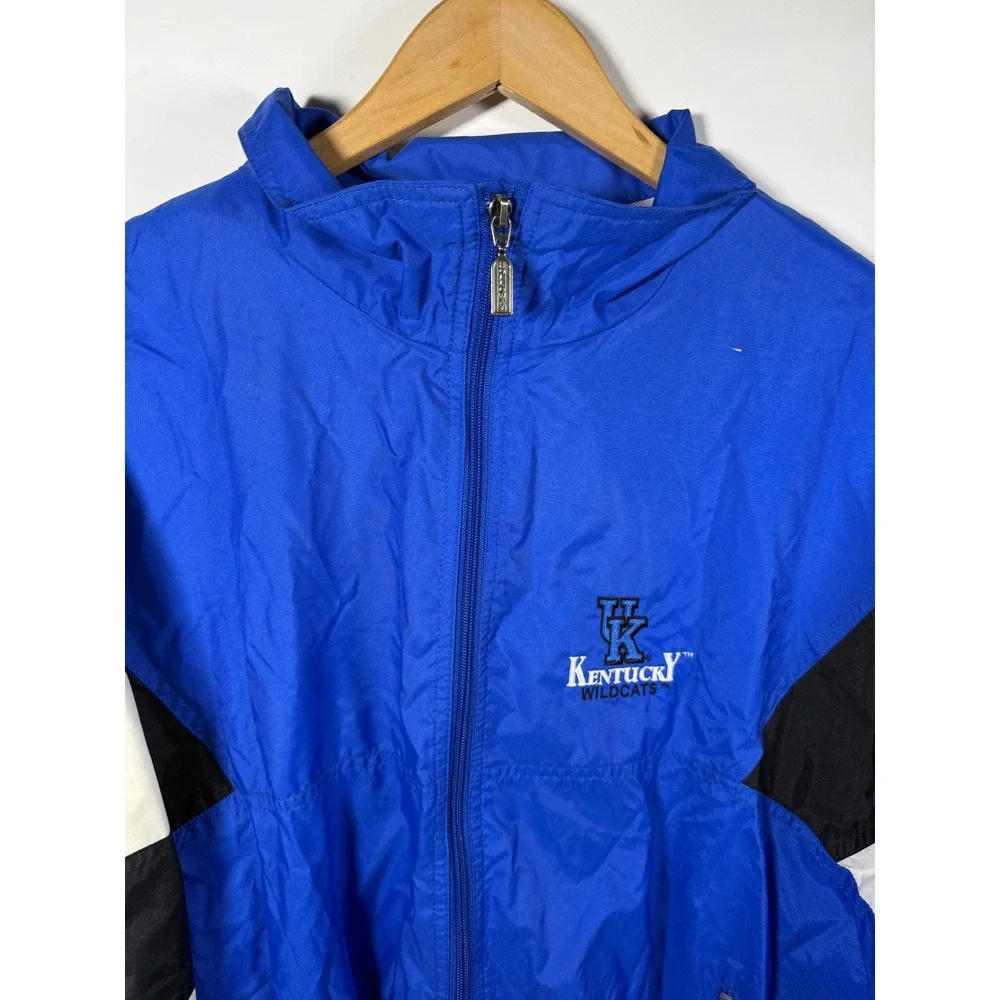 Holloway Kentucky Wildcats Blue Black White Colorblock‎ Windbreaker Jacket Men L